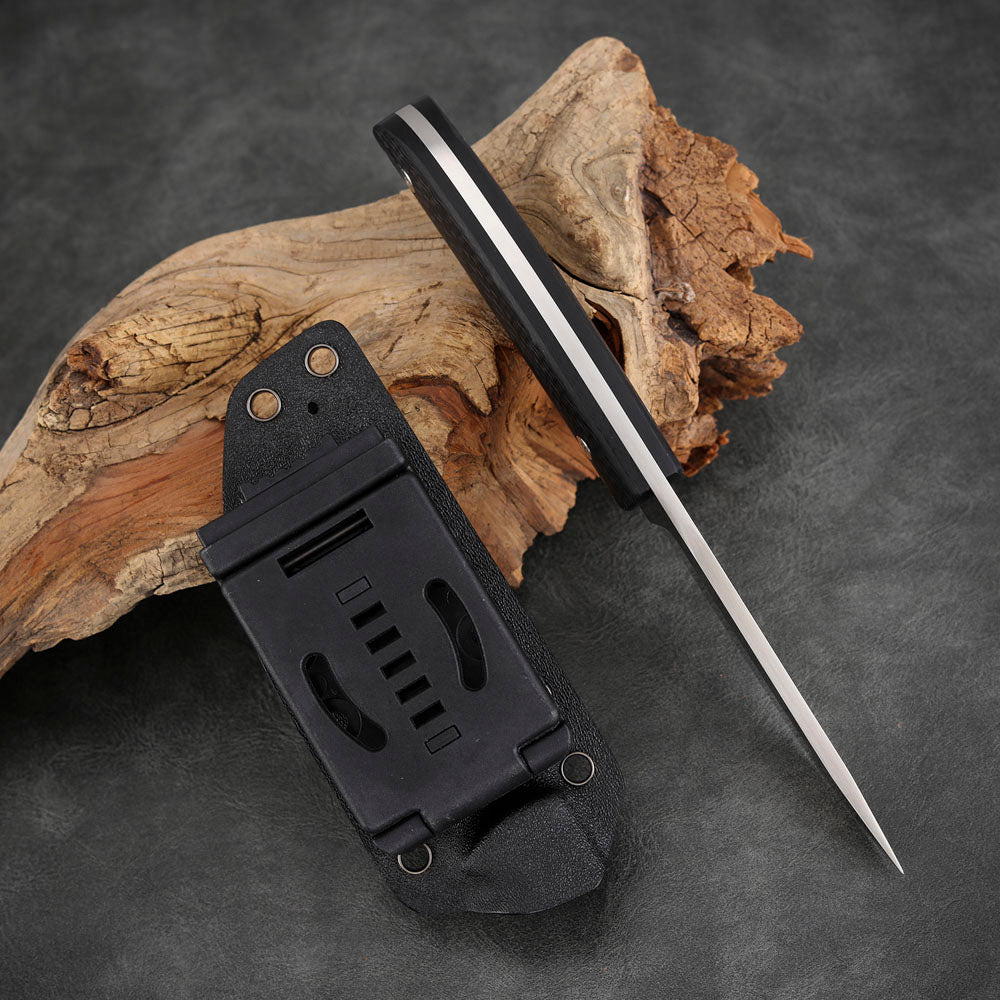 M390 Steel Fixed Blade Knife 3.7" Carbon Fiber