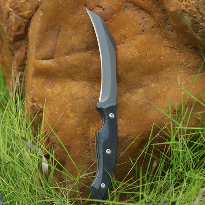 Fixed Blade Claw Knife in D2 Steel with G10
