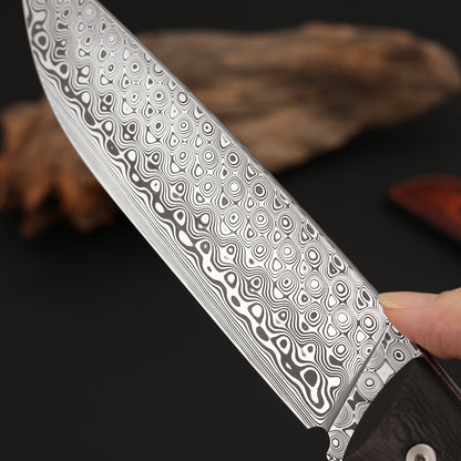 Custom Hunter in Damasteel with Carbon Fiber