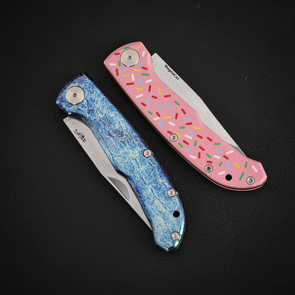 MagnaCut Steel Slip Joint Pocket Knife 3.8 Inch Titanium
