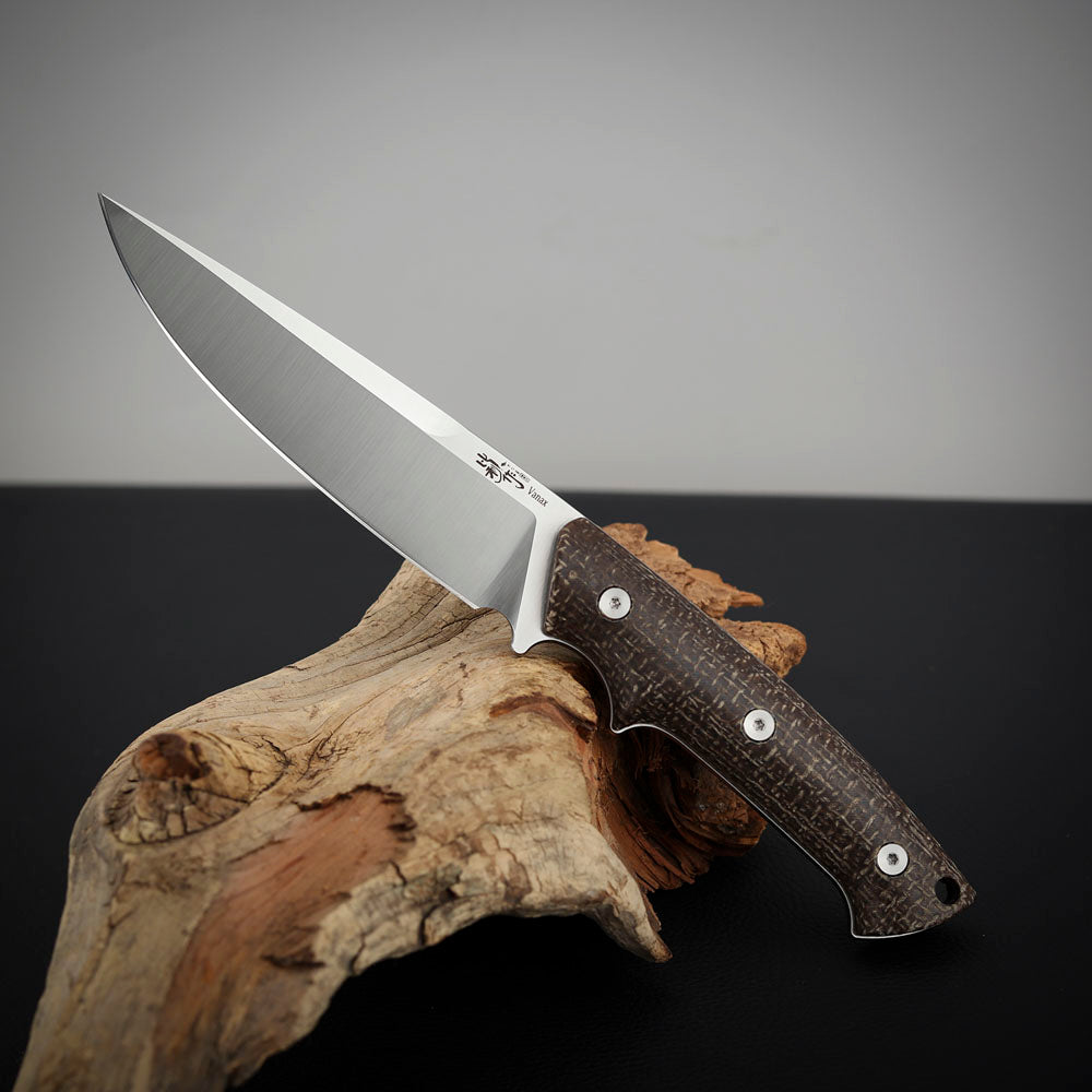 Vanax Steel 4.5 inch Fixed Blade Knife with Kydex Sheath