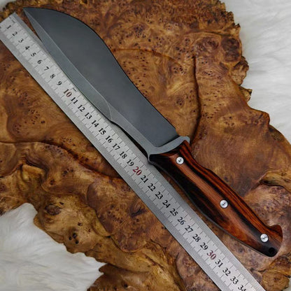 7.7 Inch Wootz Steel Kukri with Ironwood