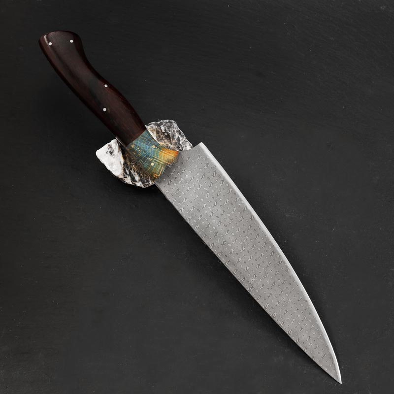 Custom Damascus Steel Chef's Knife